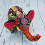 Elephant Made Of Brocade Fabric