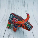 Water Buffalo Made Of Brocade Fabric